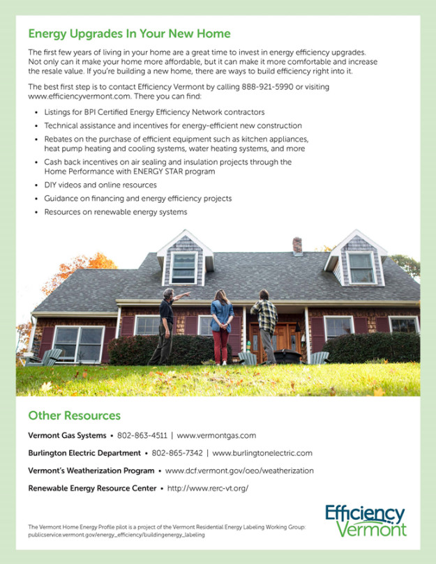 Home Energy Information Pamphlet - Page Two